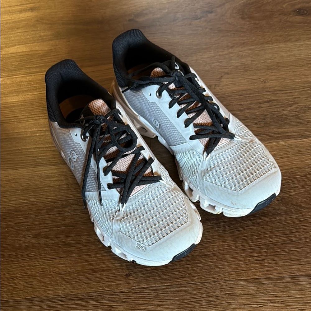 ON Running White and Black Sneakers